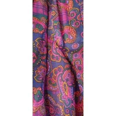 Portraits by Northern Isles Pleated Maxi Skirt Paisley Print Rayon Size 8 - Thumbnail 12