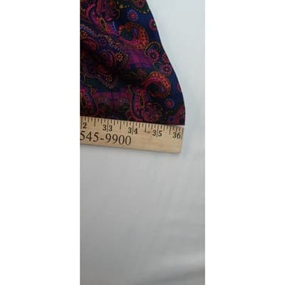 Portraits by Northern Isles Pleated Maxi Skirt Paisley Print Rayon Size 8 - Thumbnail 10