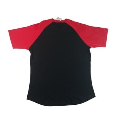 Elton John Rainbow Logo Raglan T Shirt Black Red Size Large - Thumbnail 3