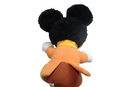 Vintage Disney Mickey Mouse A Christmas Carol Plush Toy with Yellow Scarf - Thumbnail 2