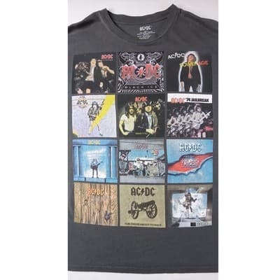 ACDC Band Graphic T Shirt Size Large Black Ice Album Tour Concert - Thumbnail 3