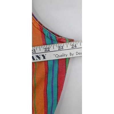 VTG Take a Break Western Aztec Print Denim Vest Women's XL Sleeveless Button Up - Thumbnail 4