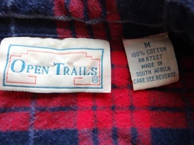 Men's Red and Navy Plaid Flannel Casual Shirt - Thumbnail 5