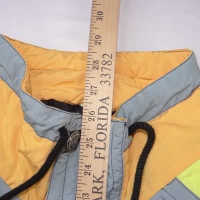 Vintage Volkl Mens Neon Colorblock Windbreaker Pullover Jacket Large 90s Retro - Thumbnail 8