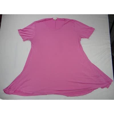 Lot of 3 Plus Size Red Pink Coral Tunics 2X XXL - Three Tunics Tops Bundle - Thumbnail 8