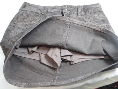 Vintage/Y2K Women's Corduroy Mini Skirt/skort - Thumbnail 9