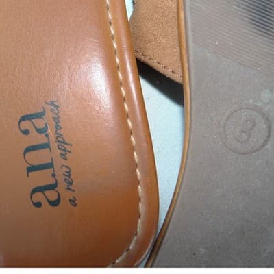 a.n.a a new approach Garth Womens Tan Woven Strap Flat Slide Sandals Size 8M - Thumbnail 7