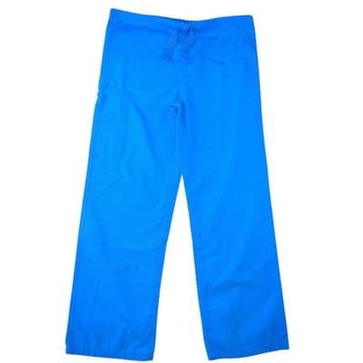 Cherokee Workwear Scrub Pants Royal Blue Drawstring Cargo Medical Uniform XS