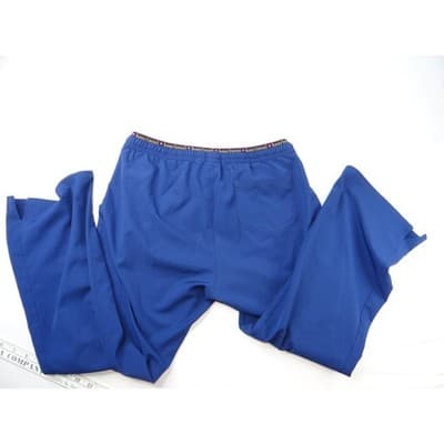 Heartsoul Petite Blue Scrub Pants Drawstring Waist Pockets Flare Leg - Thumbnail 7