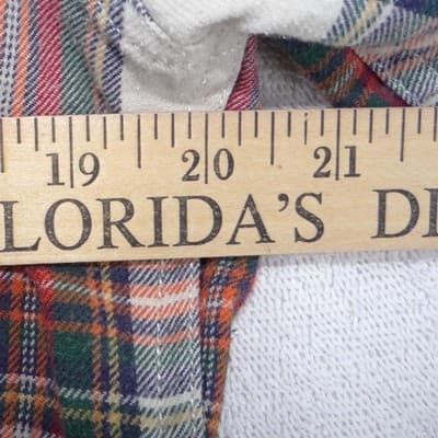 Marine Layer Mens Marge Plaid Flannel Button Down Shirt Red Green Multi Size M - Thumbnail 6