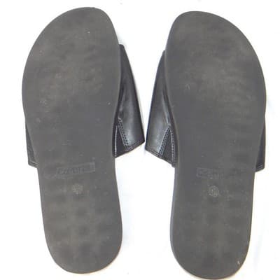 Calvin Klein Mens Black Micro Perforated Slide Sandals Size 12 US 46 EUR - Thumbnail 7