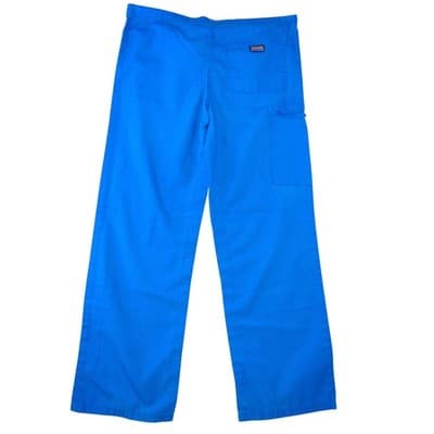 Cherokee Workwear Scrub Pants Royal Blue Drawstring Cargo Medical Uniform XS - Thumbnail 3