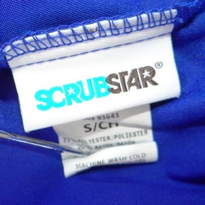 Scrubstar Womens Royal Blue Jogger Scrub Pants Elastic Waist Small - Thumbnail 2