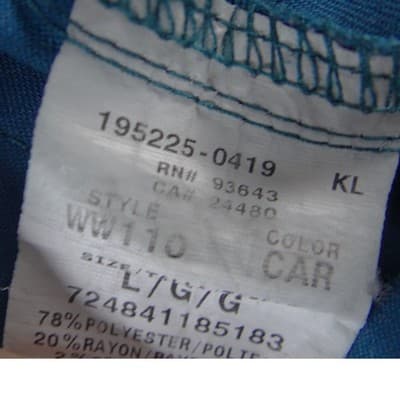 Cherokee Workwear Women Caribbean Blue Scrub Pants Cargo D-Ring Large Tall - Thumbnail 2