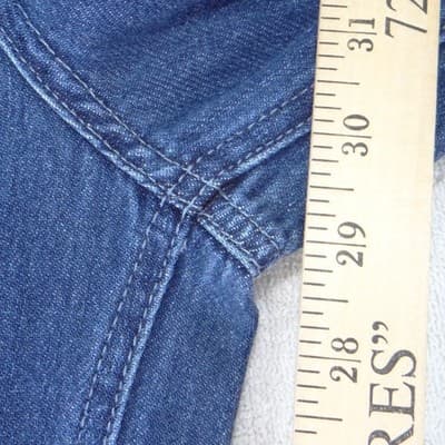 We The Free Free People Wide Leg Palazzo Jeans Blue Pleated High Waist 27 - Thumbnail 6