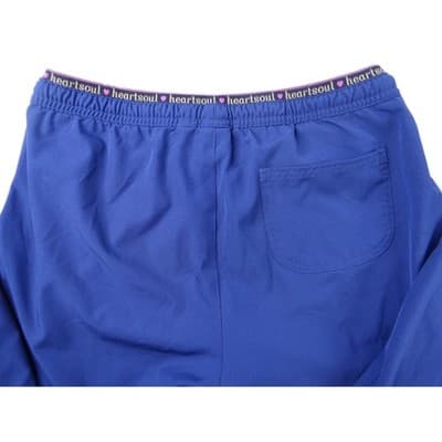 Heartsoul Petite Blue Scrub Pants Drawstring Waist Pockets Flare Leg - Thumbnail 8
