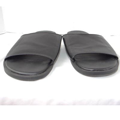 Calvin Klein Mens Black Micro Perforated Slide Sandals Size 12 US 46 EUR - Thumbnail 4