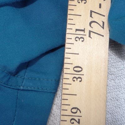 Cherokee Workwear Women Caribbean Blue Scrub Pants Cargo D-Ring Large Tall - Thumbnail 6