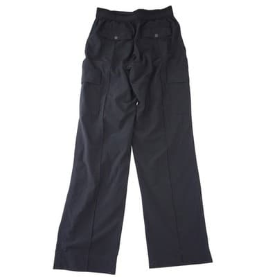 Athleta Womens Black Cargo Pants Straight Leg Pintuck Travel Hiking Size 4 - Thumbnail 3