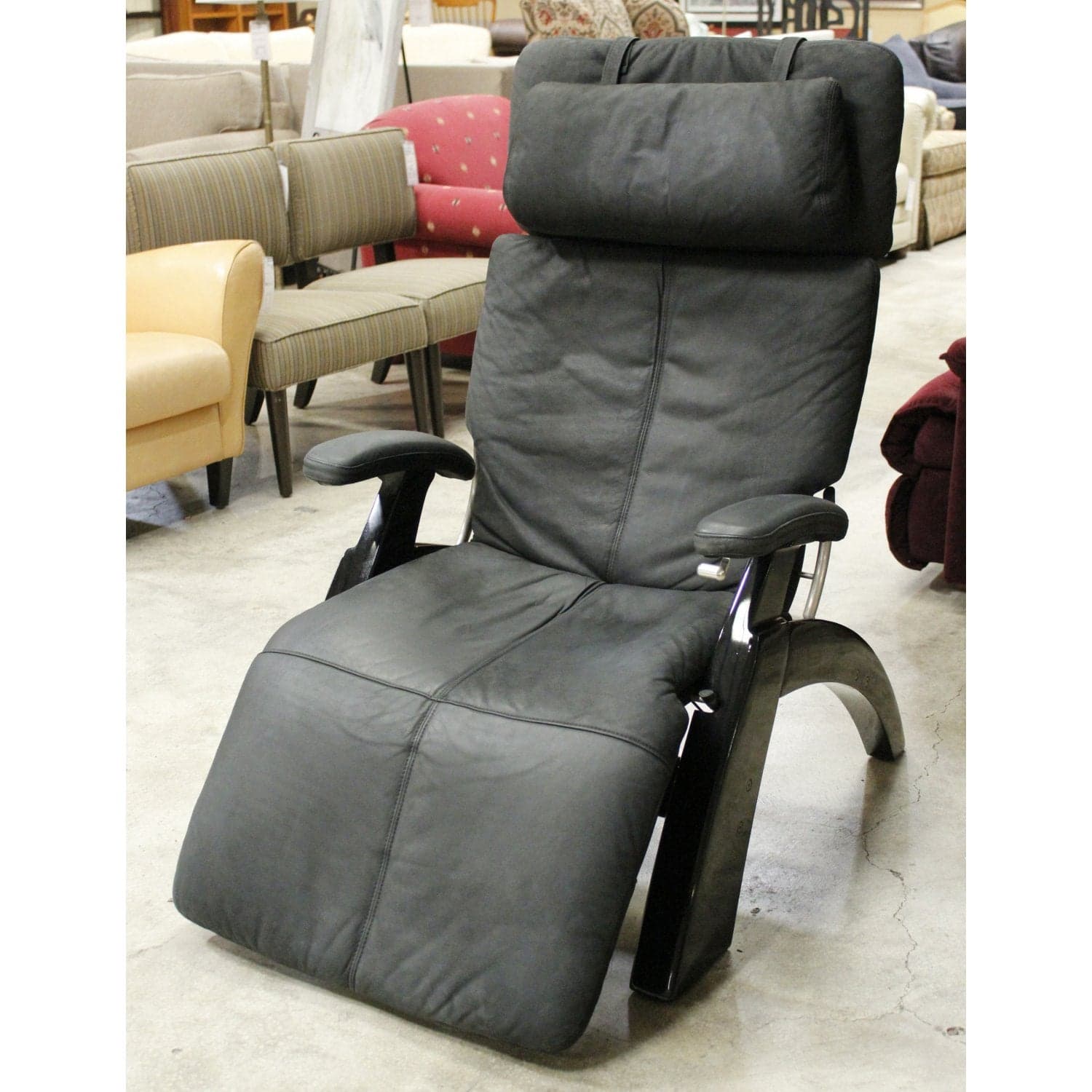 Human Touch "Perfect Chair" Zero Gravity Reclining Chair - Black - Thumbnail 4