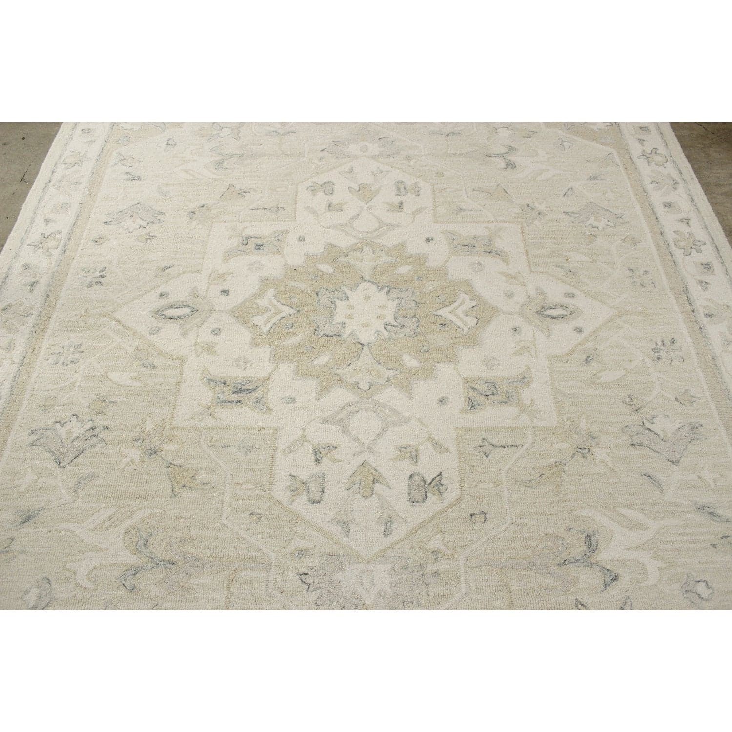 Safavieh 7' 7'' X 9' 11'' Beige & Ivory Micro Loop Area Rug - Thumbnail 3