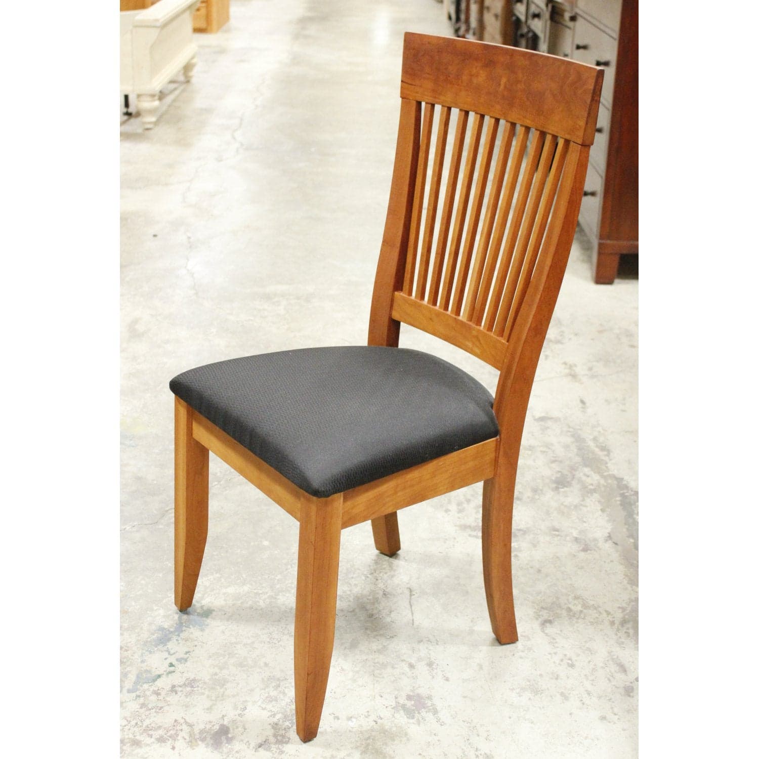R.E.M Ind.Inc. Solid Cherry Accent Chair - Thumbnail 3