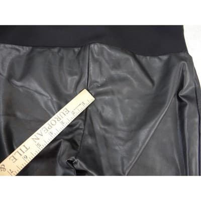Stork & Babe Womens Maternity Faux Leather Leggings Black Skinny Size S/P 2598 - Thumbnail 8