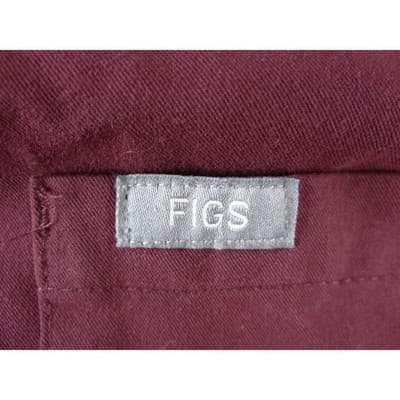 FIGS Technical Collection Women Maroon Burgundy V-Neck Scrub Top XS - Thumbnail 4