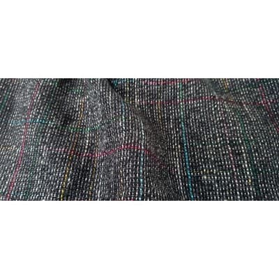 VTG Womens Plaid Tweed Maxi Skirt Dark Multi Color Classic Tailored Knee Length - Thumbnail 6