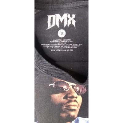 Vintage DMX Black T Shirt Size Small Graphic Print Hip Hop Rap - Thumbnail 2