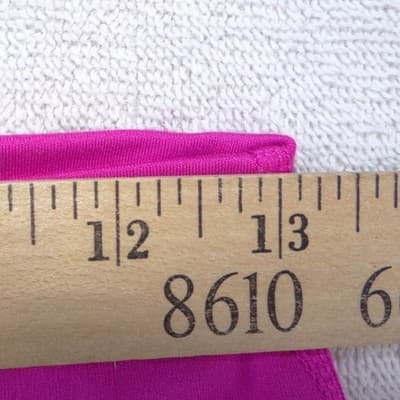 Yogalicious Lux Womens High Waisted Biker Shorts Magenta Pink Size L - Thumbnail 4