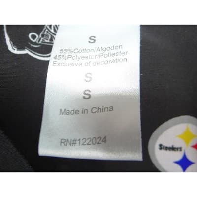 NFL Team Apparel Pittsburgh Steelers Scrub Top Womens Black V-Neck Logo Print L - Thumbnail 11