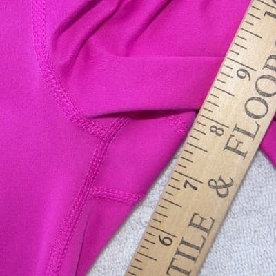 Yogalicious Lux Womens High Waisted Biker Shorts Magenta Pink Size L - Thumbnail 5