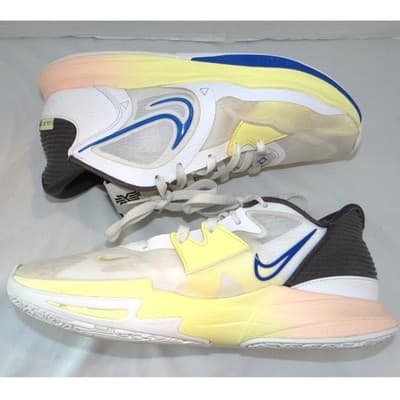 Nike Kyrie Flytrap 5 Mens Basketball Shoes White Blue Yellow Size 9.5 - Thumbnail 2