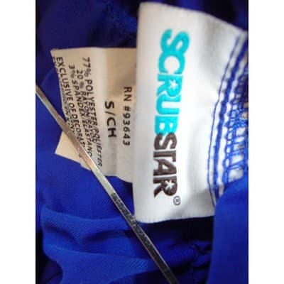 Scrubstar Women Royal Blue Jogger Scrub Pants Small S/CH Drawstring Stretch - Thumbnail 4