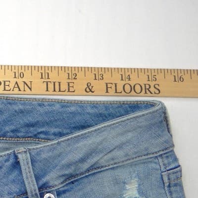 Lucky Brand Lolita Skinny Jeans Womens 8/29 Light Wash Distressed Blue Denim - Thumbnail 5