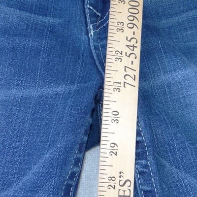True Religion Joey Bootcut Jeans Womens 31 Medium Wash Blue Made in USA Y2K Low - Thumbnail 7