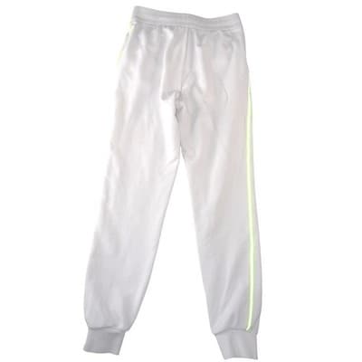 Armani Exchange Mens White Jogger Sweatpants Lime Green Side Stripe Logo - Thumbnail 4