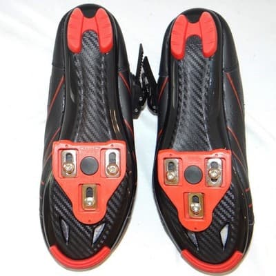 Kescoo Cycling Shoes Black Red Size 39 Look Delta Cleats Indoor Road Bike Mens 7 - Thumbnail 7