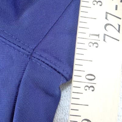 Adidas Mens XL Track Pants Purple Navy White 3 Stripe Wide Leg Vintage - Thumbnail 7