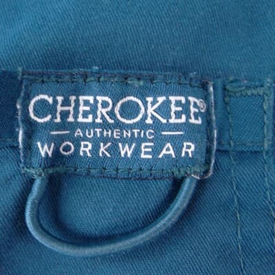 Cherokee Authentic Workwear Women Teal Blue Cargo Scrub Pants Large - Thumbnail 4