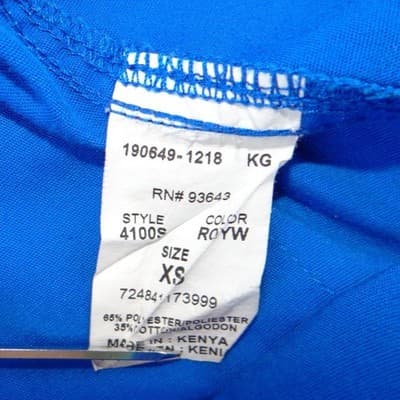 Cherokee Workwear Womens Royal Blue Scrub Pants Cargo Pocket XS - Thumbnail 2