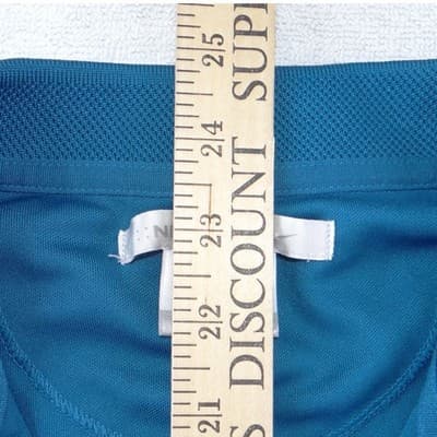 Nike Golf Womens Sleeveless Polo Shirt Teal Blue Fit Dry Medium - Thumbnail 7