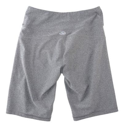 NYL Womens Charcoal Heather Grey High Rise Reflective Athletic Bike Shorts Small - Thumbnail 3