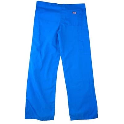 Cherokee Workwear Women Royal Blue Cargo Scrub Pants XS Drawstring - Thumbnail 3