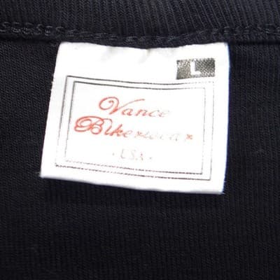 Vance Bikerwear USA Womens Black Red Colorblock Racing Stripe Top Shirt Large - Thumbnail 2