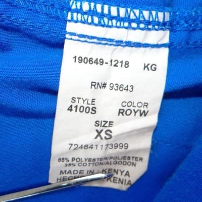 Cherokee Workwear Womens Royal Blue Scrub Pants Drawstring Cargo XS Petite - Thumbnail 2