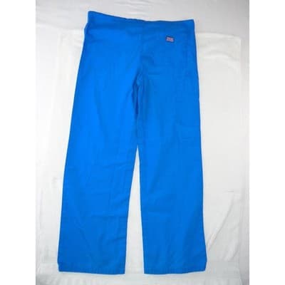 Cherokee Workwear Royal Blue Scrub Pants Women XS Drawstring Cargo Pocket - Thumbnail 5