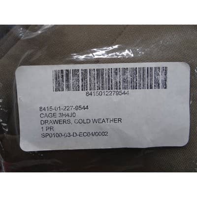 Genuine US Military Cold Weather Drawers Polypropylene Medium Thermal Underwear - Thumbnail 2