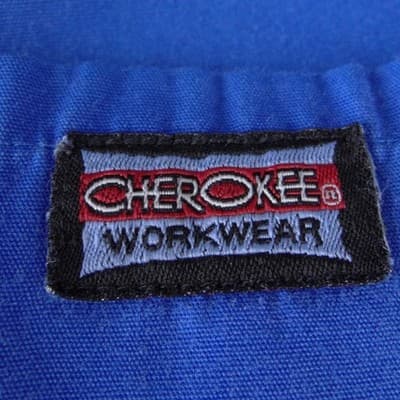 Cherokee Workwear Royal Blue Scrub Pants Womens Small Elastic Drawstring Cargo - Thumbnail 3